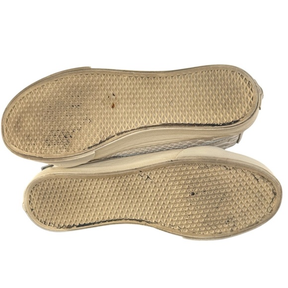 Vans Sk8-Hi Zip Up High Top Sneakers Cream Mono Python | Women 7 Men 5.5 - Picture 8 of 10